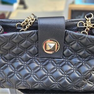Elegant Black Quilted Women's Bag